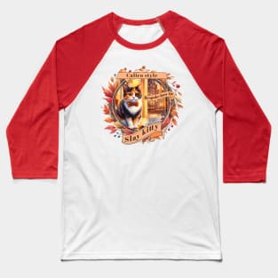 Cat Couture Bespoke Vicuña Slay Kitty Style 03C Baseball T-Shirt